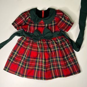 Plaid Formal Toddler Dress